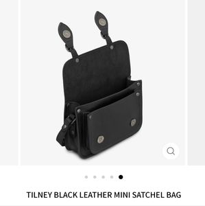 Yoshi UK mini black leather satchel bag